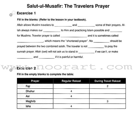 I Love Islam Worksheets/Workbook: Level 5
