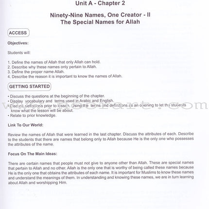 I Love Islam Teacher/Parent Guide: Level 6 (International/Weekend Edition)