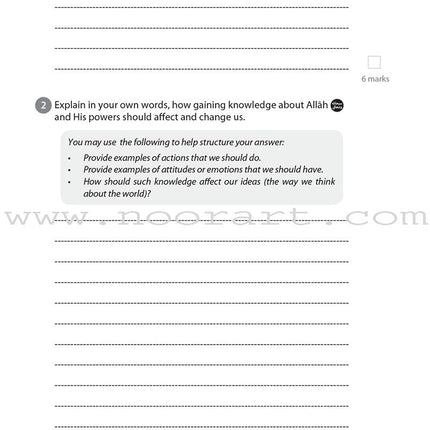 Safar Islamic Studies Workbook: Level 6