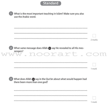 Safar Islamic Studies Workbook: Level 6