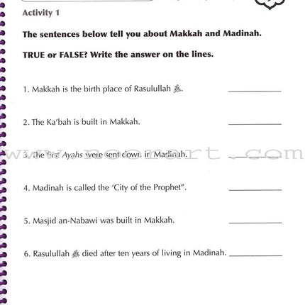 Sirah of Our Prophet Workbook: Level 2