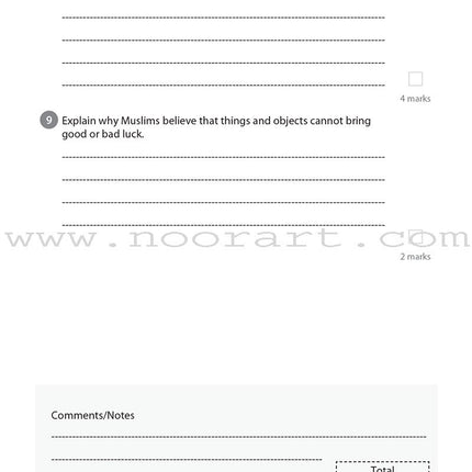 Safar Islamic Studies Workbook: Level 6