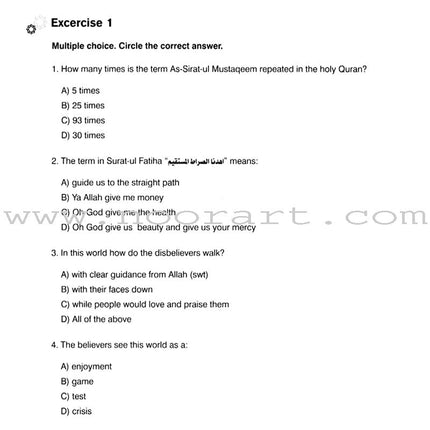 I Love Islam Worksheets/Workbook: Level 5