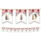 Eid Mubarak Bunting - Pink Floral Letter Flags Decoration