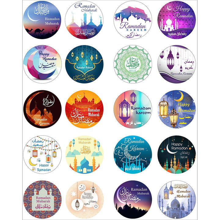 Ramadan Mubarak Stickers - Assorted