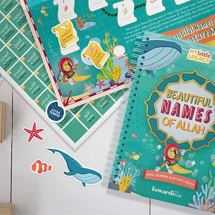 Beautiful Names of Allah: Kids Journal and Activity Book