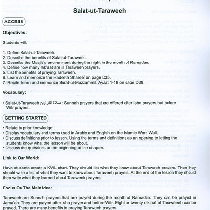 I Love Islam Teacher/Parent Guide: Level 4