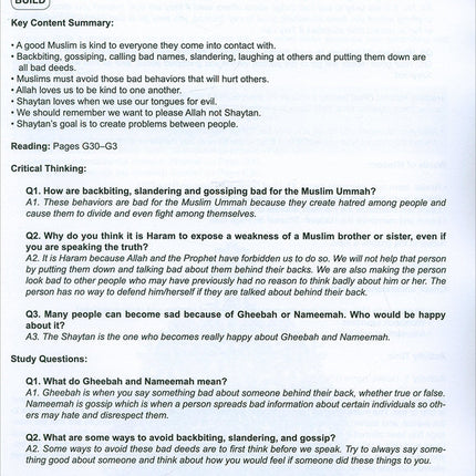 I Love Islam Teacher/Parent Guide: Level 4