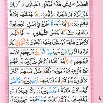 Color-Coded Panj Set Complete Quran in Six Volumes (with Color Manzils): Tajweed Rules in English & Urdu