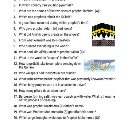 Quiz Book on Islam