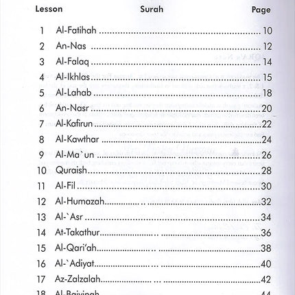 Juz' Amma For The Classroom: Workbook