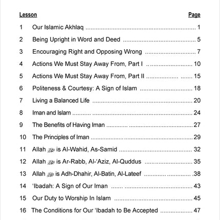 IQra' Wise (Weekend Islamic School Excellence) Workbook: Grade Seven