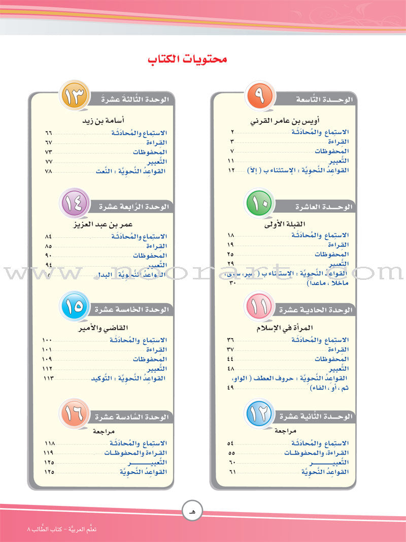 ICO Learn Arabic Textbook: Level 8, Part 2 (With CD)