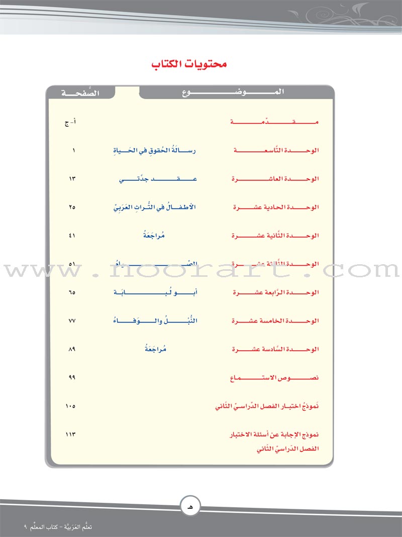 ICO Learn Arabic Teacher Guide: Level 9, Part 2 (Interactive CD-ROM) تعلم العربية