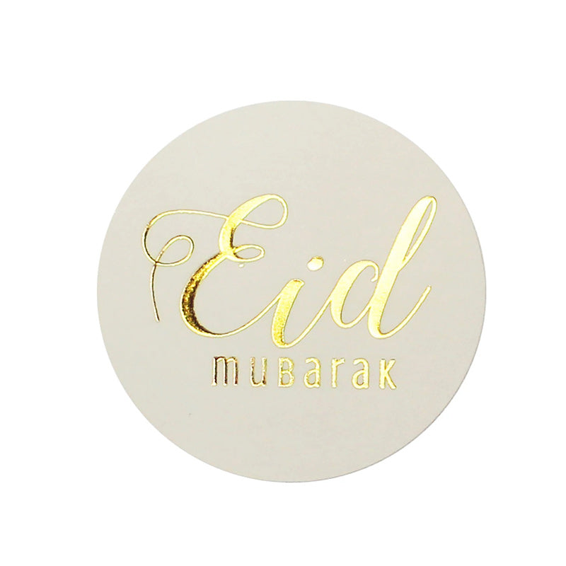 Eid Mubarak Foil Stickers - Gold