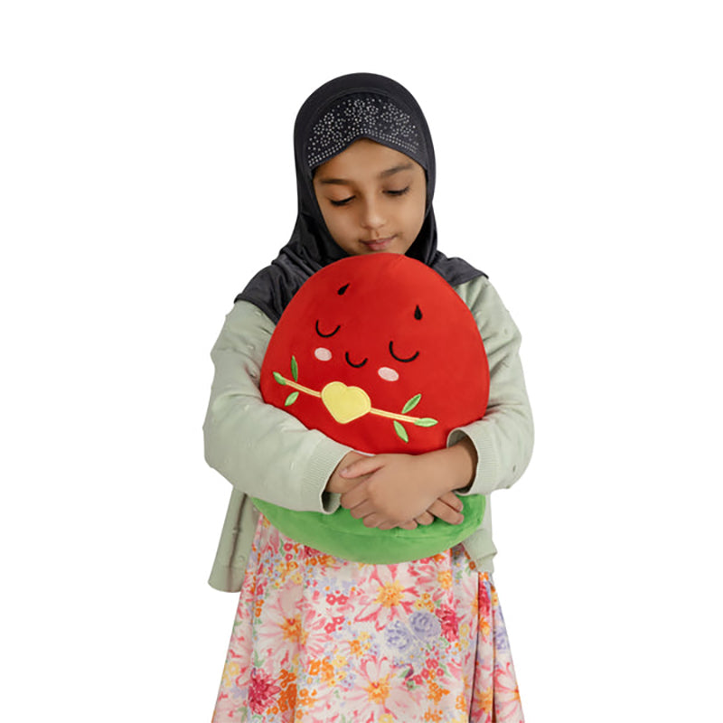 Watermelon Plushie: Adorable Soft Cuddly Pillow Muslim Fruit Doll (30cm)