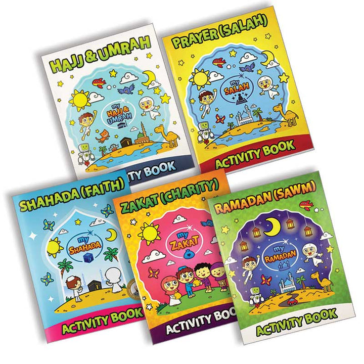 5 Pillars Activity Booklet Collection | 5 Islamic Activity Booklets for Kids