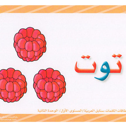 Sanabel Flash Cards: Word and Sentences Level 1 سنابل الجمل والكلمات