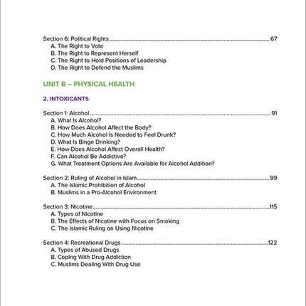 Health and Wellness - from an Islamic Perspective, Level 4