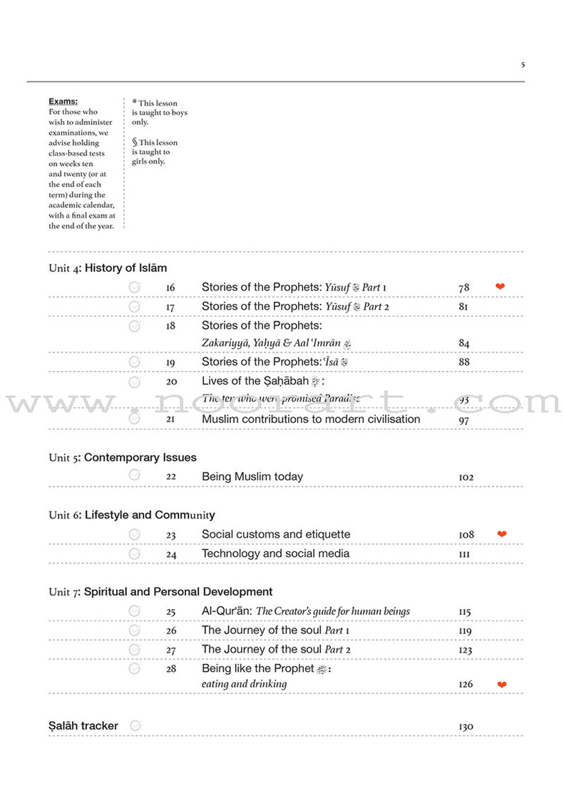 Safar Islamic Studies Workbook: Level 7