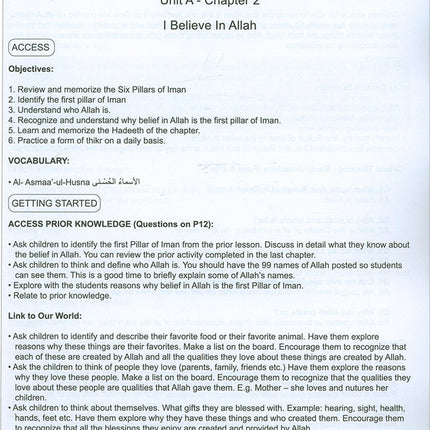 I Love Islam Teacher/Parent Guide: Level 3