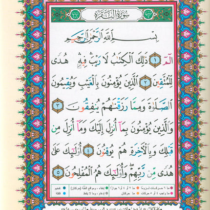 Tajweed Qur'an with QR Code (Whole Qur'an, Size: 7"x9.75", Colors May Vary) مصحف التجويد
