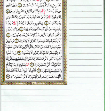 The Noble Qur'an with Margins for Note-Taking (24" X 17"), Colors May Vary مصحف التدوين