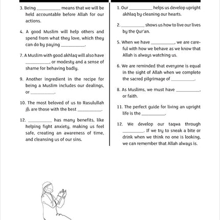 IQra' Wise (Weekend Islamic School Excellence) Workbook: Grade Seven