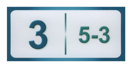 Sanabel Domino Flash Cards: Subtracting Numbers, 2 sets دومينو الطرح