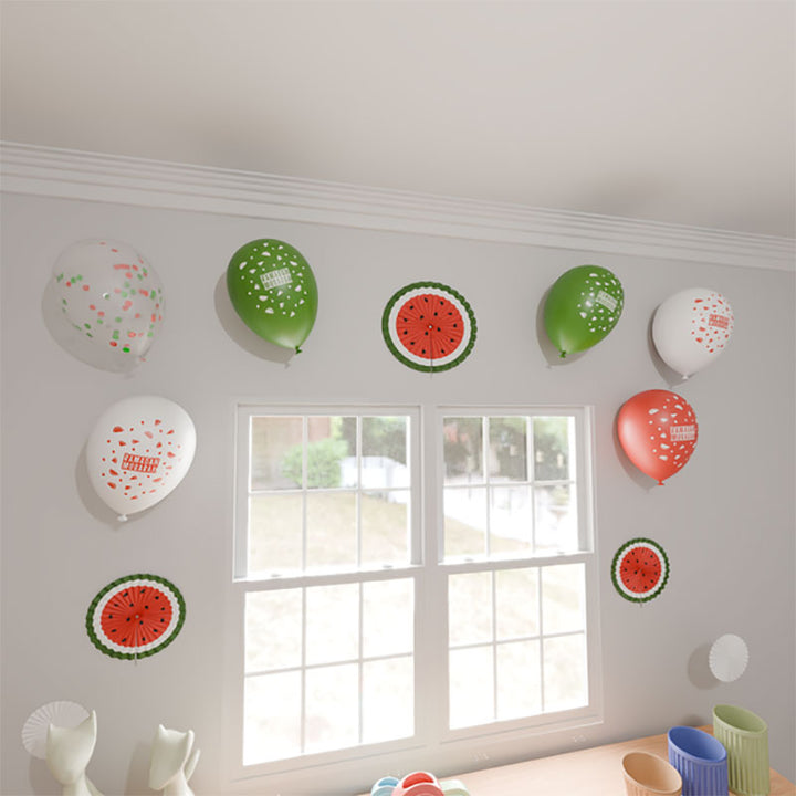 Ramadan Mubarak Balloons: Watermelon Decoration Latex Balloons