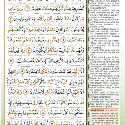 Al-Quran Al-Karim The Noble Quran White-Medium size B5 (25x17.5 cm) |Maqdis Quran