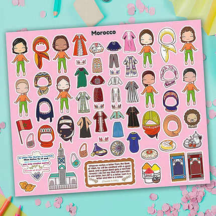 Muslim World Fashion Sticker Book -  Style 2
