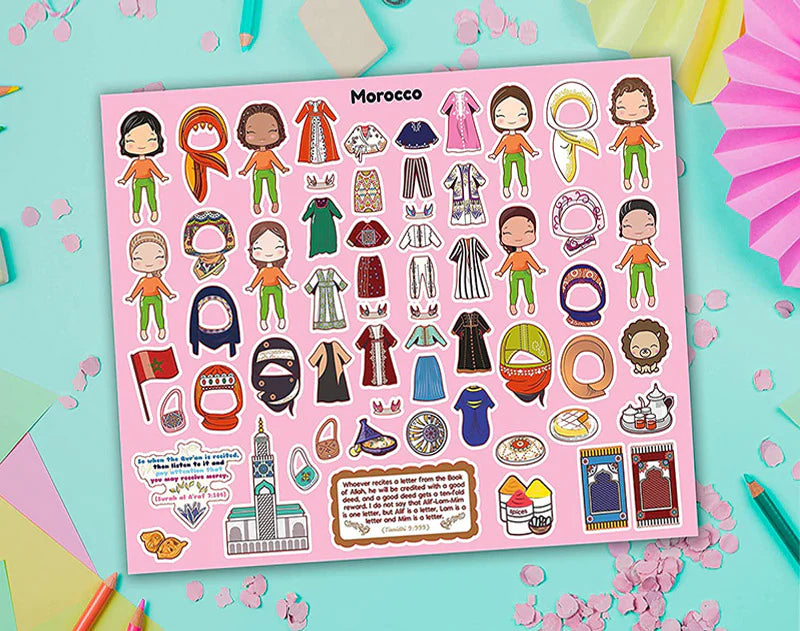 Muslim World Fashion Sticker Book Style 2