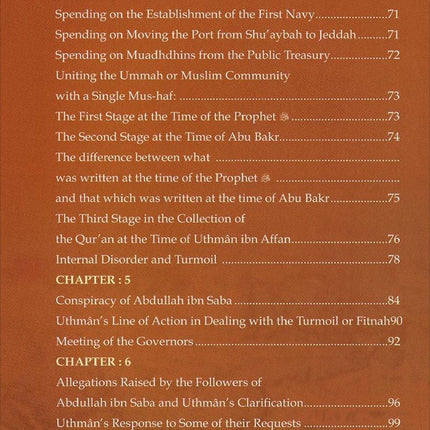 History of Islam - Uthman ibn Affan (R): Volume 3