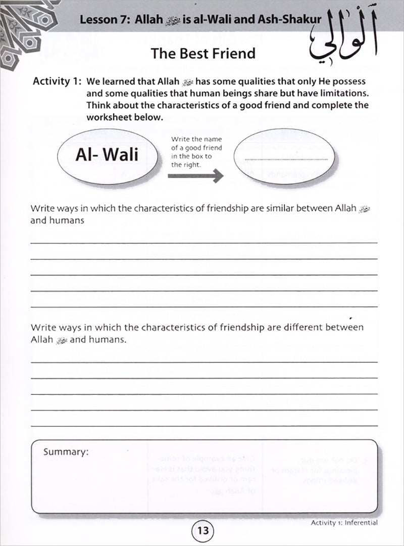 We Are Muslims Workbook: Grade 6