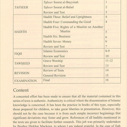 Islamic Studies: Book 4