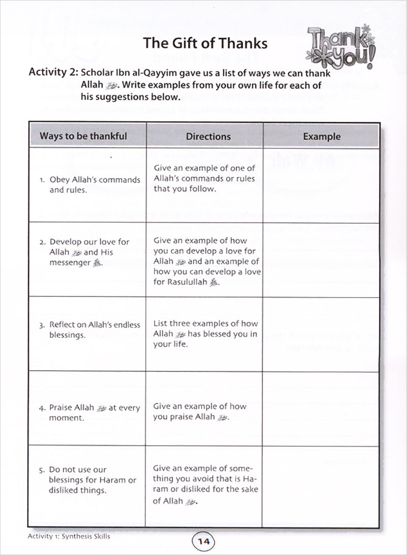 We Are Muslims Workbook: Grade 6