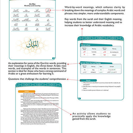 A Student's First Guide to Juz 'Amma: Part 30 (with Transliteration & Word Meaning & QR Code)