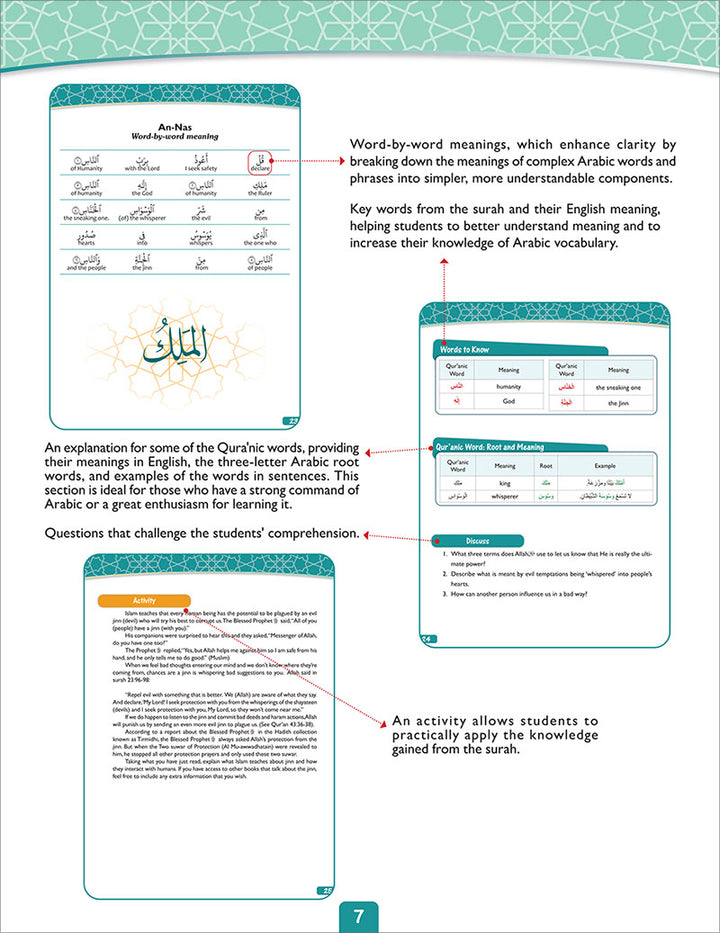 A Student's First Guide to Juz 'Amma: Part 30 (With Transliteration & Word Meaning & QR Code)