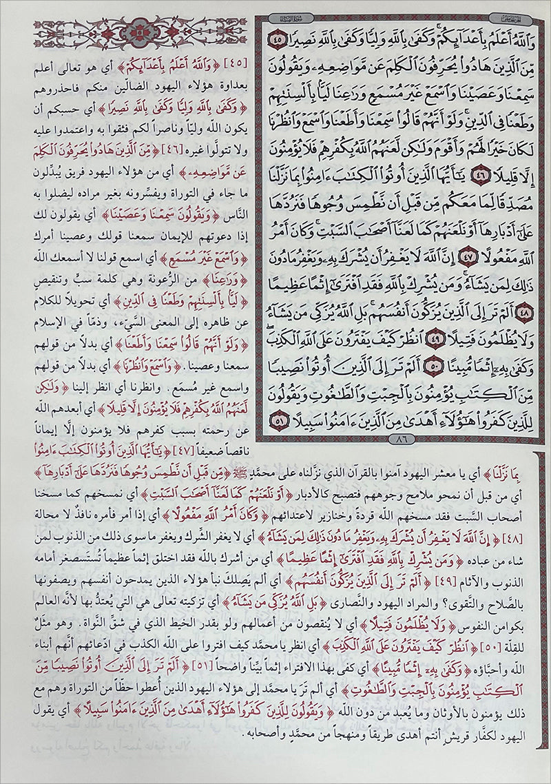 The Interpretation and Miracles of the Holy Quran (Color May Vary) تحفة التفسير ويليه اعجاز القران الكريم