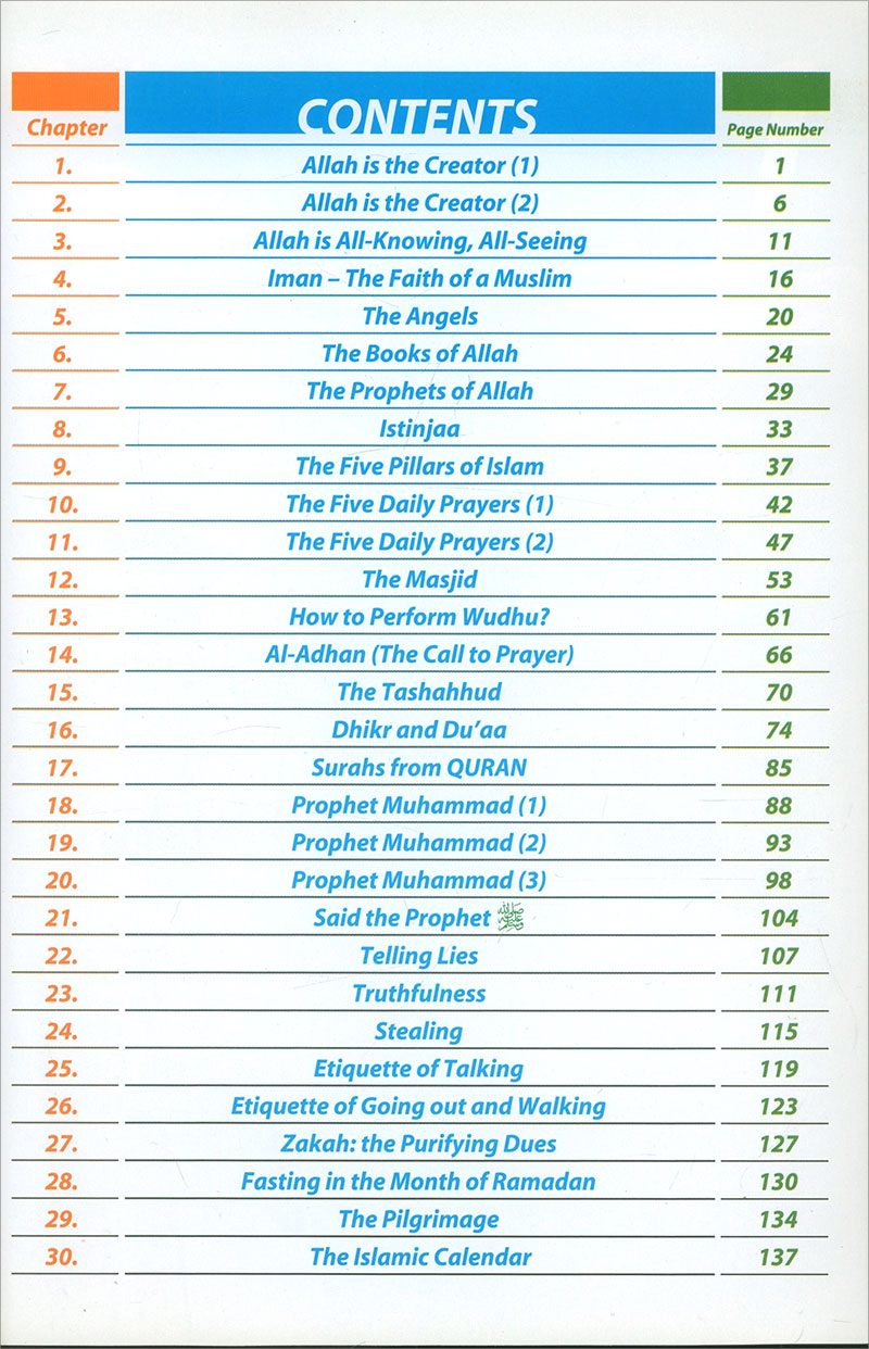 Islamic Education: Grade 2