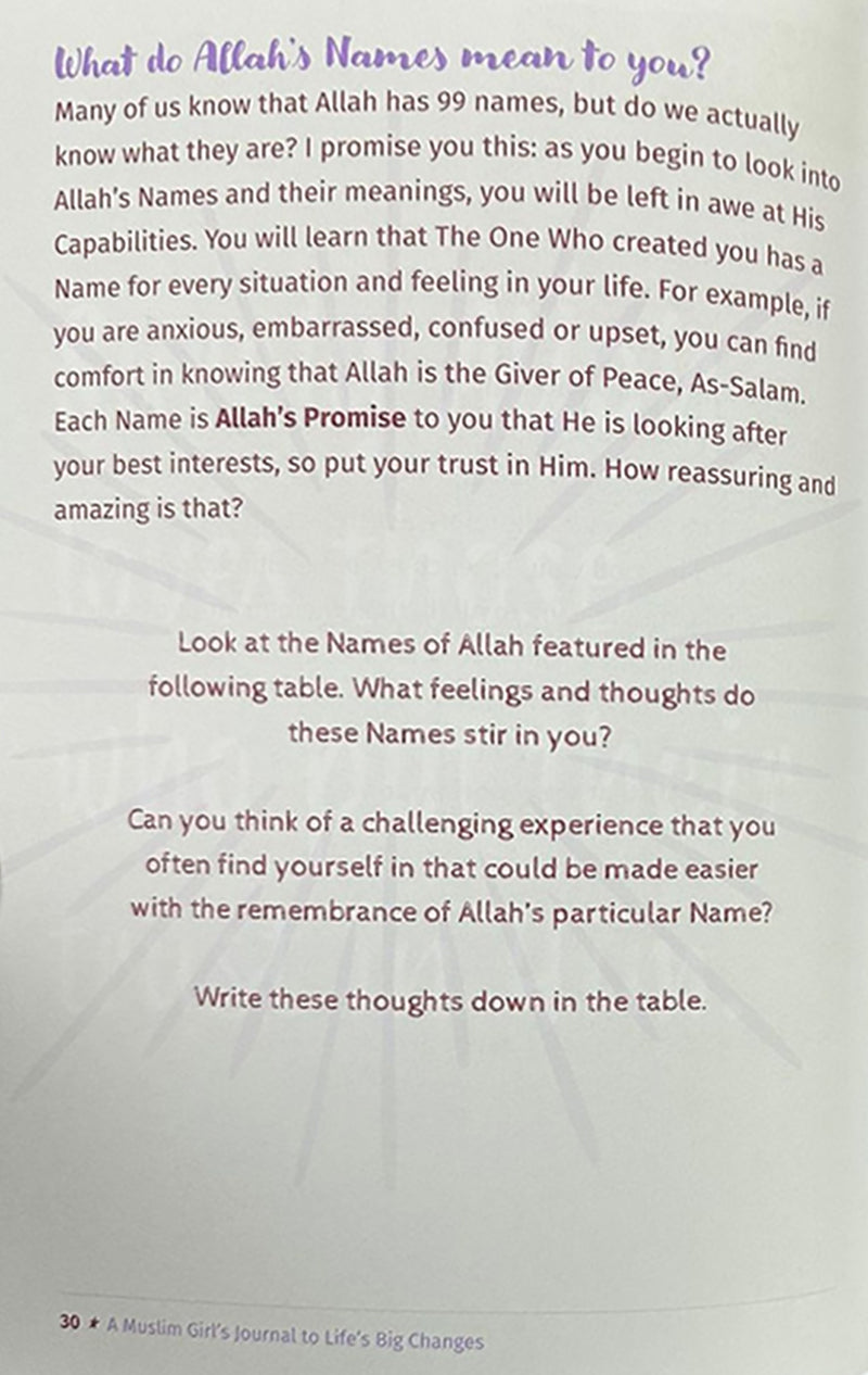 A Muslim Girl's Journal to Life's Big Changes