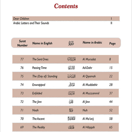 The Holy Quran for Kids: Juz' Tabarak 29