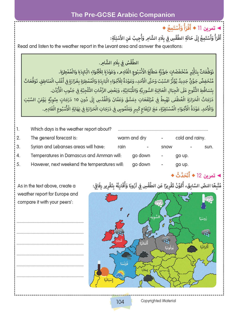 The Pre GCSE Arabic Companion – Colour Edition 9781916122932