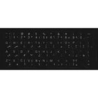 Arabic and English Keyboard Black Stickers (White Letters)
