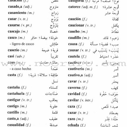 Motkan Pocket Dictionary Spanish-Arabic