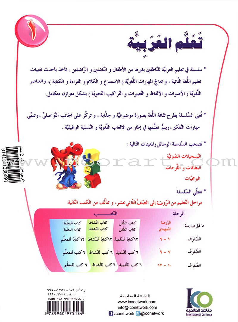 ICO Learn Arabic Teacher Guide: Level 1, Part 2