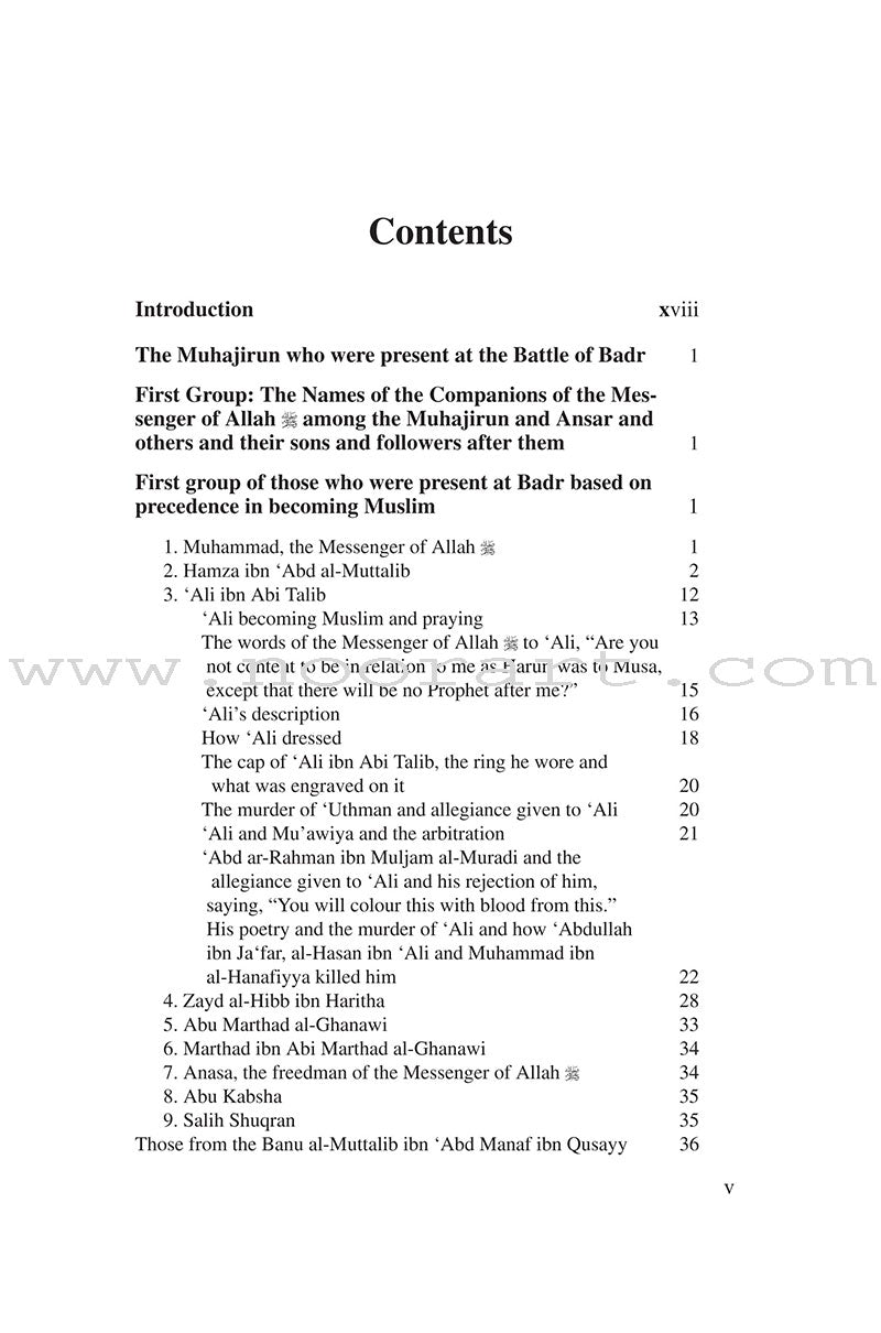 Kitab at-Tabaqat al-Kabir Volume III: The Companions of Badr