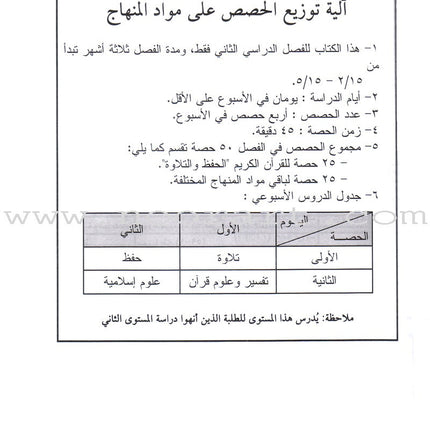 Permanent Qur'anic Centers Curriculum: Level 3, Part 2 منهاج المراكز القرآنية الدائمة