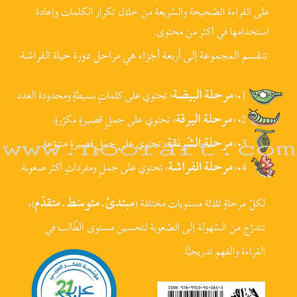 Reading Growth Series - The Cocoon Stage: Level 3 (6 Books) سلسلة نموّ القراءة - مرحلة الشرنقة
